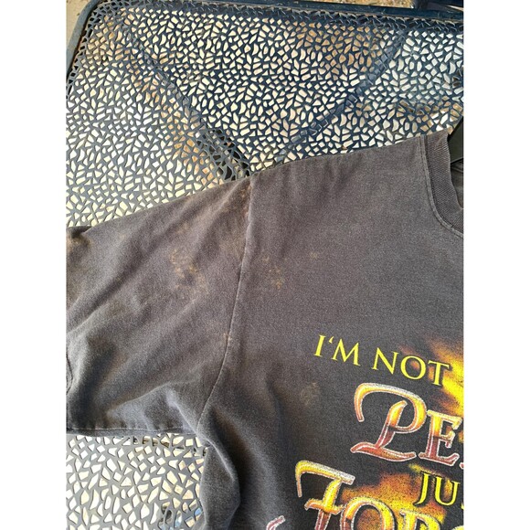 Vintage 90s I’m not perfect Just Forgiven! Religious T-shirt Size M - Picture 7 of 10